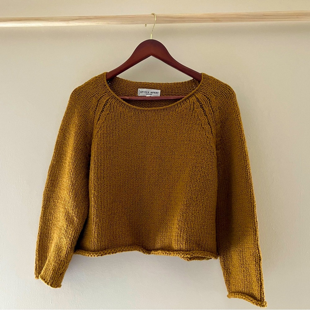 APiece Apart cotton knit cropped Sweater size medium